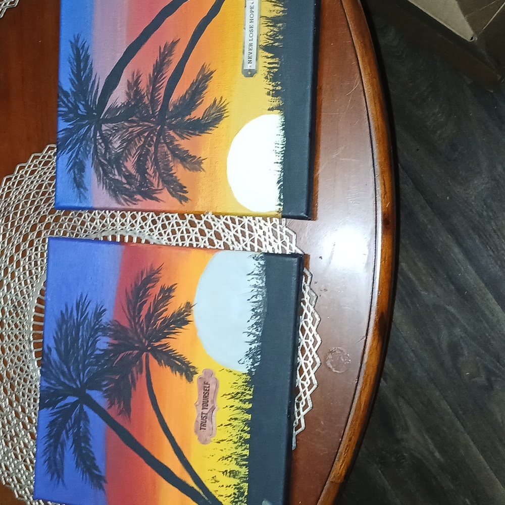 Handpainted custom art set